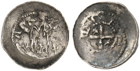 LOTHRINGEN. Berta von Schwaben, 1176-1195, Gattin von Mathieu I., Schwester von Friedrich Barbarossa 
Ein zweites, ähnliches Exemplar.
ss