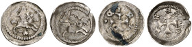 LOTHRINGEN. Ferri III., 1251-1303 
Lot von 2 Stück: Reiterdeniers, Sierck. Reiter mit und ohne Kleeblatt / Kreuz CIRRES.
DS 2/1, 2, Flon 297/51, 53 ...