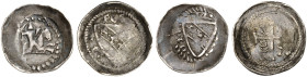 LOTHRINGEN. Ferri III., 1251-1303 
Lot von 2 Stück: Denier. Wappen (R!) / Kreuz, Reiterdenier. Reiter / Wappen.
DS 2/14, 16, Flon 302/75, 298/56 s, ...