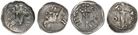 LOTHRINGEN. Ferri III., 1251-1303 
Lot von 2 Stück: Reiterdeniers, Mirecourt. Reiter / Schwert mit MVRI-CORT bzw. .MERI-CORT.
DS 3/6, 7, Flon 289/2,...
