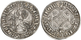 LOTHRINGEN. Charles II., 1390-1431 
Gros. Reitender Herzog / Blumenkreuz.
DS 8/3, Flon 430/21 ss - vz

Expl. der Sammlungen L'Héritier (Vinchon, P...