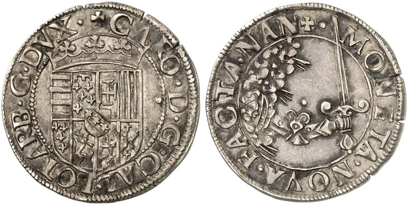 LOTHRINGEN. Charles III., 1545-1608 
Double Gros o. J. Gekröntes Wappen, point ...