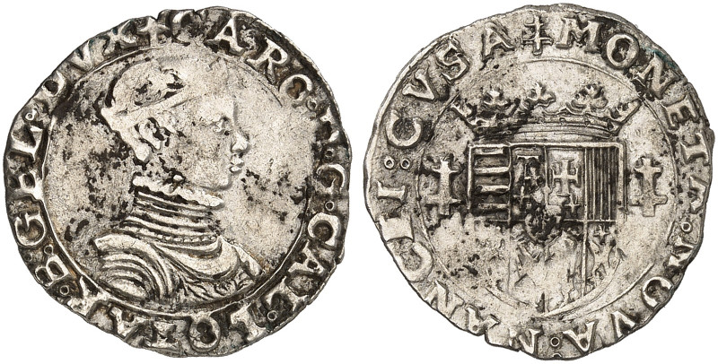 LOTHRINGEN. Charles III., 1545-1608 
Quart de Teston o. J.
DS 19/9, Flon 629/1...