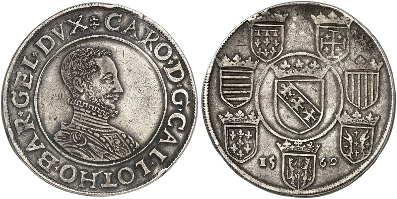 LOTHRINGEN. Charles III., 1545-1608 
Écu aux armes 1569.
Dav. 9385, DS 20/2, F...
