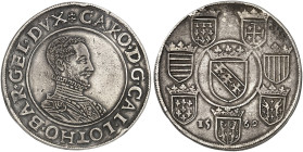 LOTHRINGEN. Charles III., 1545-1608 
Écu aux armes 1569.
Dav. 9385, DS 20/2, Flon 638/60 kl. Rdf., ss

ex Argenor, Paris 2004