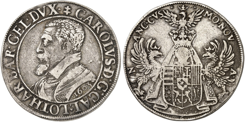 LOTHRINGEN. Charles III., 1545-1608 
Écu 1603.
Dav. 6901, DS 24/3, Flon 652/11...