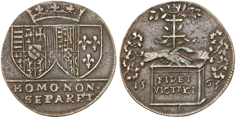 LOTHRINGEN. Charles III., 1545-1608 
Kupferjeton 1563, für Charles III. und sei...