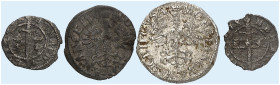 LOTHRINGEN. Henri II., 1608-1624 
Lot von 4 Stück: Gros o. J, Demi Gros o. J., ohne Herrschernamen, Double Denier o. J., Liard o. J.
Flon 679/45, 50...