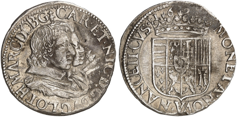 LOTHRINGEN. Charles IV. et Nicole, 1624-1625 
Teston 1624.
Flon 689/2 ss

ex...