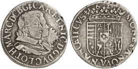LOTHRINGEN. Charles IV. et Nicole, 1624-1625 
Teston 1626 (!).
DS - , Flon 690/4, Slg. Robert 1538, Slg. Monnier - R ! kl. Rdf., ss