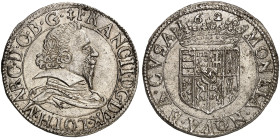 LOTHRINGEN. François II., 1625-1632 
Teston 1626, Badonvillers.
Flon 781/5, Slg. Monnier 579 (47 Frs. !) ss - vz