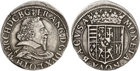 LOTHRINGEN. François II., 1625-1632 
Teston 1629, Badonvillers.
Flon 782/10 = Var. mit .MARC., Joseph (Salm) - , vgl. 209 ss+