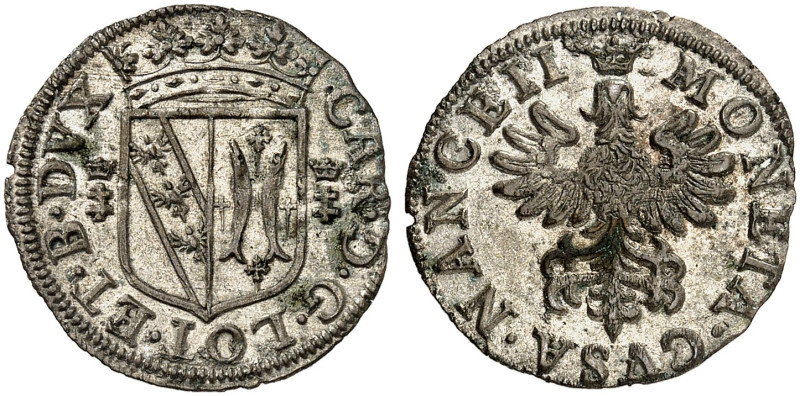 LOTHRINGEN. Charles IV., 1. Regierung, 1625-1634 
Gros o. J. Gespaltenes Wappen...