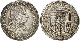 LOTHRINGEN. Nicolas François, 1634-1635 
Teston 1635, Florenz.
DS 27/1, Flon 707/2 Sfr. am Rand, ss+

ex Peus 341 (1994) 1436