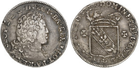 LOTHRINGEN. Leopold, 1690-1729 
Teston 1705. Rs. Gekröntes Wappen zwischen zwei Jerusalemkreuzen.
DS 30/1, Flon 876/35 Patina, überprägt, ss