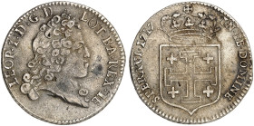 LOTHRINGEN. Leopold, 1690-1729 
Teston 1717, vom gleichen Typ.
Flon 901/103 ss