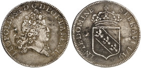 LOTHRINGEN. Leopold, 1690-1729 
Double Teston 1719, vom gleichen Typ.
DS 31/9, Flon 907/116 min. justiert, f. ss

ex Spink, Zürich 32 (1989) 209