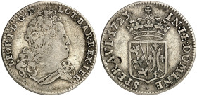 LOTHRINGEN. Leopold, 1690-1729 
Teston 1723 (aus 1722). Rs. Gespaltenes Wappen.
Flon 915/134 s / ss