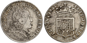 LOTHRINGEN. Leopold, 1690-1729 
Quart d'Aubonne oder de Leopold d'Argent 1725.
DS 32/6, Flon 924/149 s / ss
