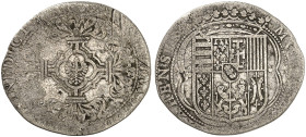 PHALSBOURG ET LIXHEIM. Henriette de Lorraine-Vaudémont, 1630-1635 
1/6 Patagon o. J. (1633).
Flon 4 var. (Vs.-Umschrift beginnt mit NOVA), Slg. Flor...