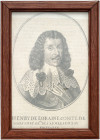LOTHRINGEN. 
Portraitstich von Henri I. le Balafré aus der Linie Lothringen-Guise, ermordet 1588, Gemahlin Katharina von der Mark-Nevers, Fürstin von...
