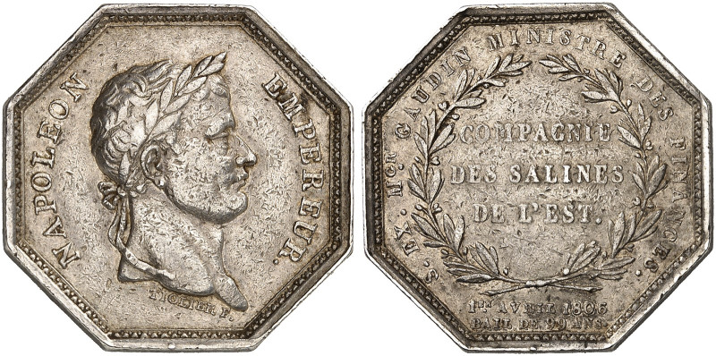 LOTHRINGEN. 
Achteckige Silbermedaille 1806 (von Tiolier, 30,5 x 30,5 mm), auf ...