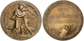 STÄDTE IN LOTHRINGEN. Metz 
Ein zweites Exemplar (67,7 mm). Mit Randpunze: BRONZE.
vz