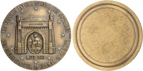 STÄDTE IN LOTHRINGEN. Metz 
Einseitige Bronzemedaille 1993 (unsigniert, 70,5 mm), auf den 9. Internationalen Kongress der Notare der Berufungsgericht...