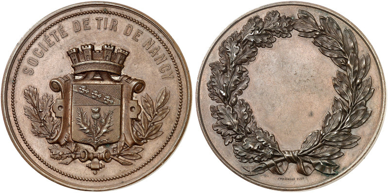 STÄDTE IN LOTHRINGEN. Nancy 
Bronzemedaille o. J. (o. Widmung, von Robineaux Fi...