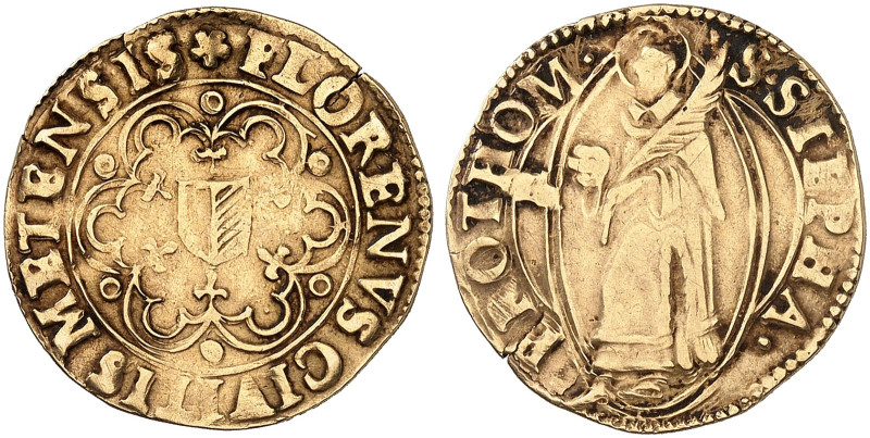 METZ. - Stadt. 
Goldgulden o. J. (um 1600). Kleines Wappen / Rev. Ähnlich wie d...