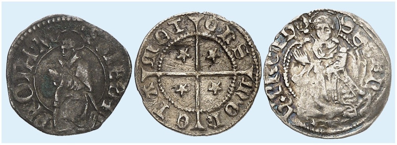 METZ. - Stadt. 
Lot von 3 Stück: Bugne o. J. Kniender Stephanus / Kreuz, versch...