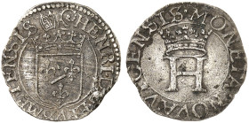 METZ. - Bistum. Heinrich von Verneuil, 1612-1652 
Bugne o. J., Vic sur seille.
Flon 769/4 vz