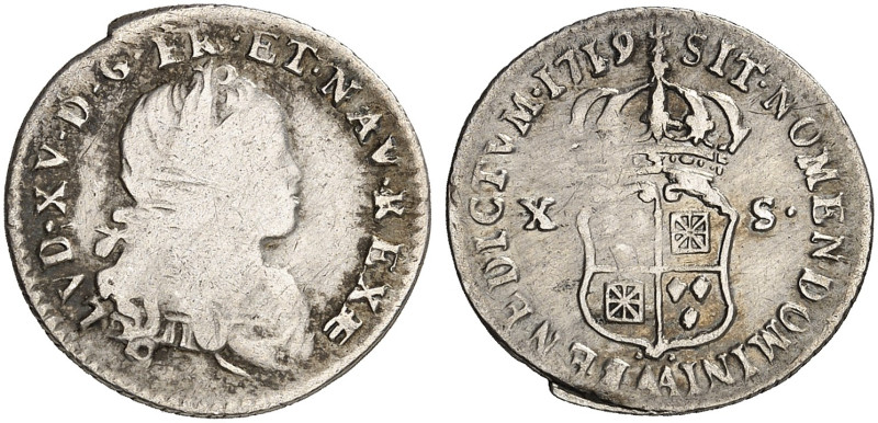 METZ. - Königlich französische Münzstätte. Louis XV., 1715-1774 
1/12 Écu oder ...
