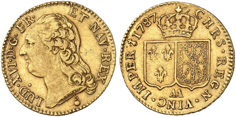 METZ. - Königlich französische Münzstätte. Louis XVI., 1774-1793 
Louis d'or à ...