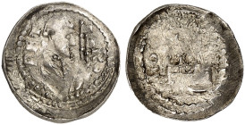 TOUL. - Bistum. Peter von Brizey, 1168-1191 
Denier, Neufchâteau. Büste St. Petri mit zwei Schlüsseln / Zinnenturm.
Robert (Toul) Tf. IV/5var., Z. d...