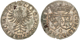 VERDUN. - Bistum. Charles de Lorraine-Chaligny, 1610-1622 
Gros Lorrain o. J.
Flon 804/37, Slg. Robert 1155 ss - vz