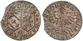 CHÂTEAU REGNAULT. Louise Marguerite de Lorraine, 1614-1629 
Gros Lorrain o. J.
Chautard 109, DeMey (Ardennes) D95, Slg. Tissière 2296 R ! kl. Rdf., ...