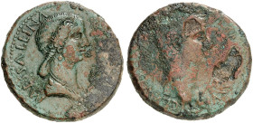 GRIECHISCHE MÜNZEN. PAPHLAGONIEN. - Sinope. 
Bronze. Büsten von Claudius / Messalina.
RPC 2130 (nur 1 Expl. gesehen) RRR ! 12,72 g Av. Sfr., Rev. Ko...