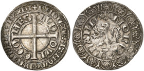 EUROPA. - FLANDERN. Ludwig von Nevers, 1322-1346. 
Löwengroschen o. J. (1337-1338), Gent.
Vanhoudt Atlas G 2578 in dieser Erhaltung selten ! schöne ...