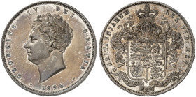EUROPA. ENGLAND. George IV., 1820-1830. 
1/2 Crown 1826.
S. 3809 herrliche Patina, prfr