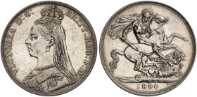 EUROPA. ENGLAND. Victoria, 1837-1901. 
Crown 1890.
Dav. 107, S. 3921 ss - vz