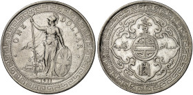 EUROPA. ENGLAND. George V., 1910-1936. 
Trade Dollar 1911, Bombay.
Dav. 407, KM T 5 ss