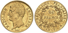 EUROPA. FRANKREICH. - Königreich. Napoléon I., 1804-1814. 
Ein zweites Exemplar.
Gold f. vz