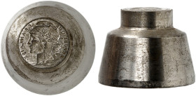 EUROPA. FRANKREICH. Prägestempel. 
Prägestempel der Kopfseite 20 Francs, Marianne.
l. Rostspuren, vz