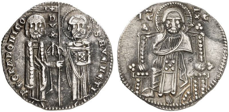 EUROPA. - VENEDIG. Pietro Gradenigo, 1289-1311. 
Grosso o. J.
Gamb. 56 f. vz