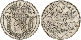 EUROPA. TSCHECHOSLOWAKEI. - Republik, 1918-1992. 
Silbermedaille 1928 (von O. Spaniel, 33,9 mm), auf den 10. Jahrestag der Republik. Wappen / St. Pro...