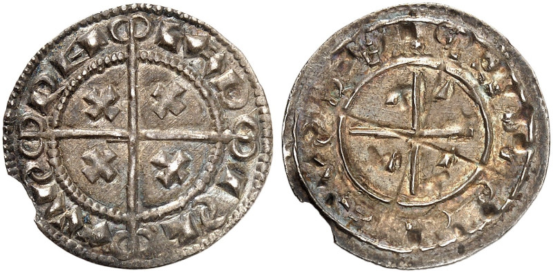 EUROPA. UNGARN. - Königreich. Ladislaus I., 1077-1095. 
Denar. Kreuz mit Halbmo...