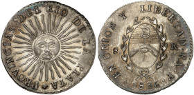 ÜBRIGES AUSLAND. ARGENTINIEN. - Rio de la Plata. 
8 Reales 1836.
Ray. 3, KM 20 vz