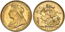 ÜBRIGES AUSLAND. AUSTRALIEN. Victoria, 1837-1901. 
Sovereign 1900, Melbourne.
Friedb. 24, KM 13, S. 3875, Schlumb. 420 Gold vz+