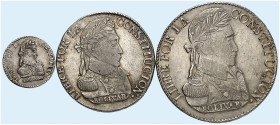 ÜBRIGES AUSLAND. BOLIVIEN. - Republik seit 1825. 
Lot von 3 Stück: 4 Soles 1829, 1/2 Sol 1830, 8 Soles 1840, Potosi.
Ray. 18, KM 96, 93, 2a, 97 ss, ...